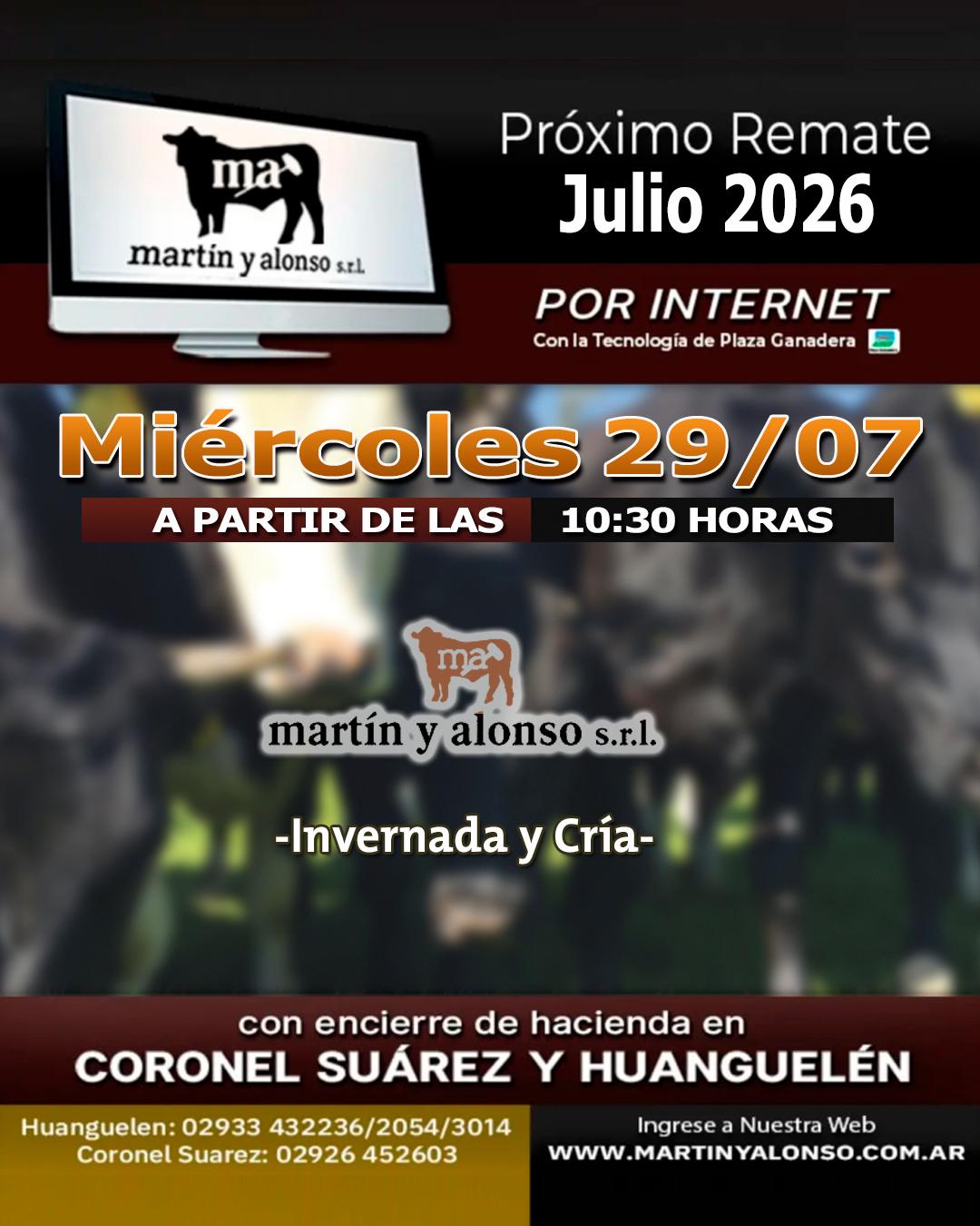 Afiche del remate